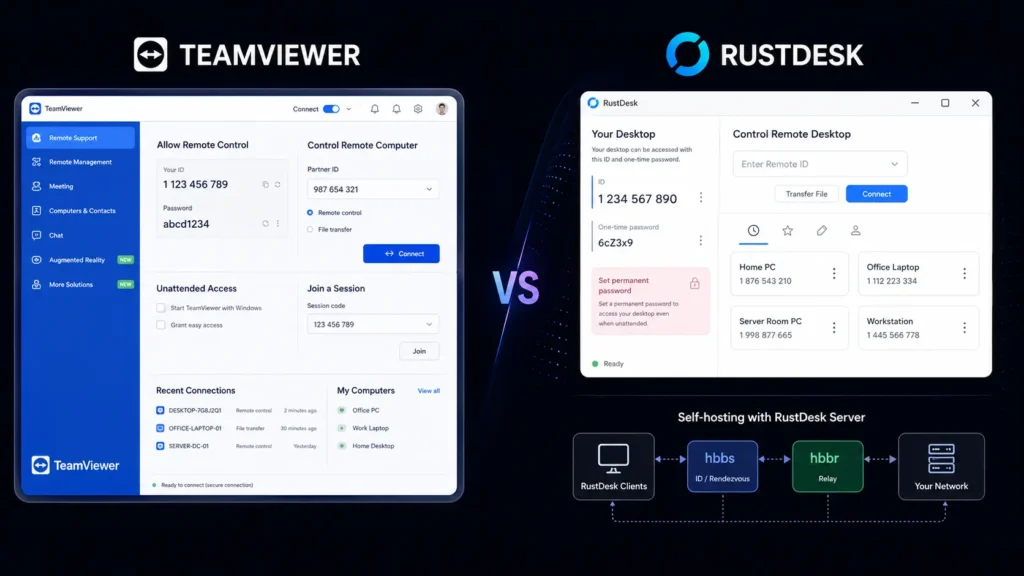 TeamViewer vs RustDesk: Can This Open-Source Alternative Really Compete?