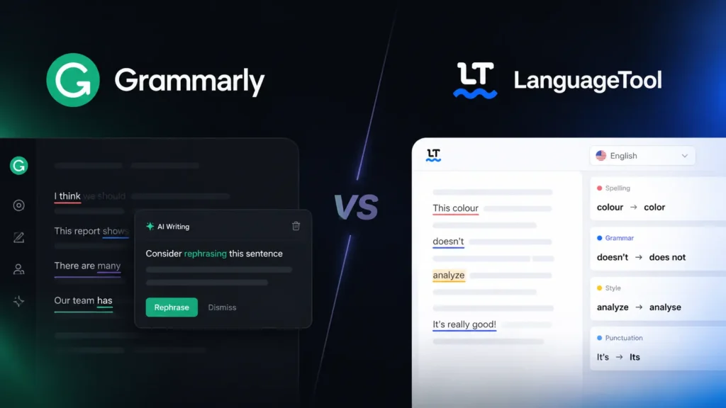 Writing Assistants: Grammarly vs LanguageTool Finding the Perfect Fit for Your Workflow
