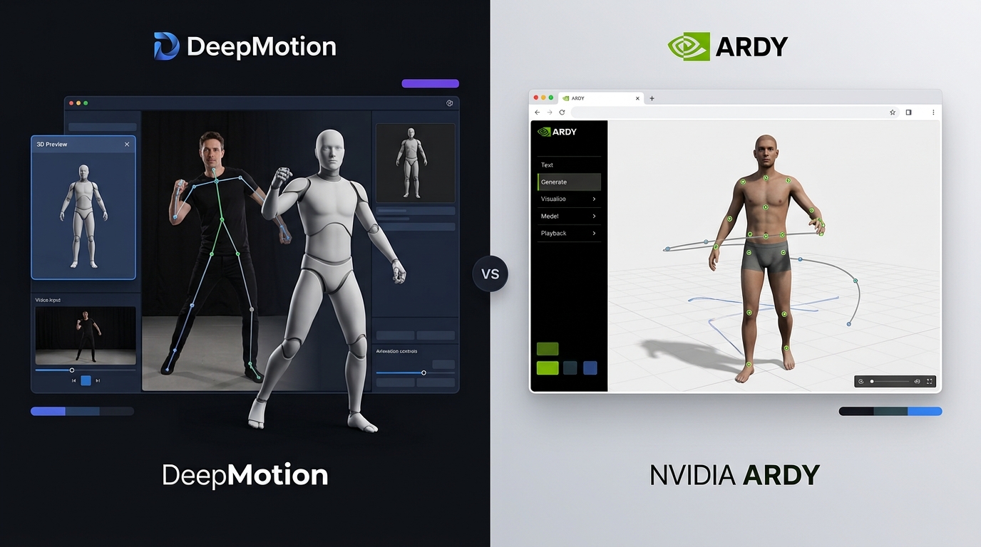 DeepMotion vs Ardy: AI Motion Capture Compared for Quality, Speed & Control
