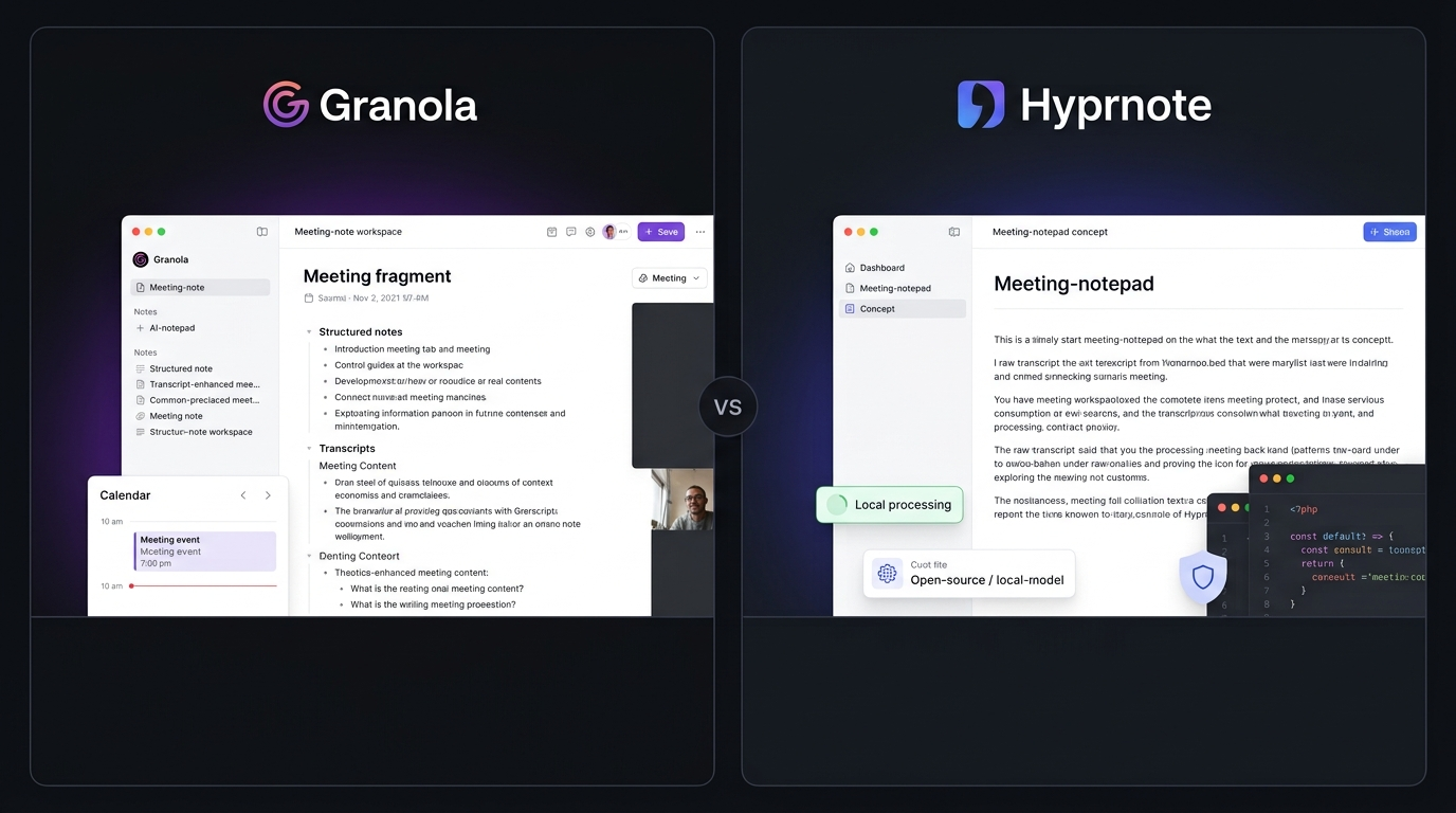 AI Meeting Notetakers: Granola vs Hyprnote Compared for Smarter Meeting Notes