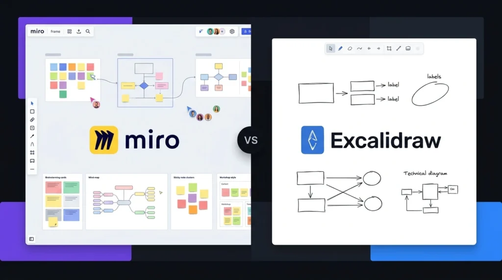 Visual Collaboration Tools: Miro vs Excalidraw Which One Is Better?