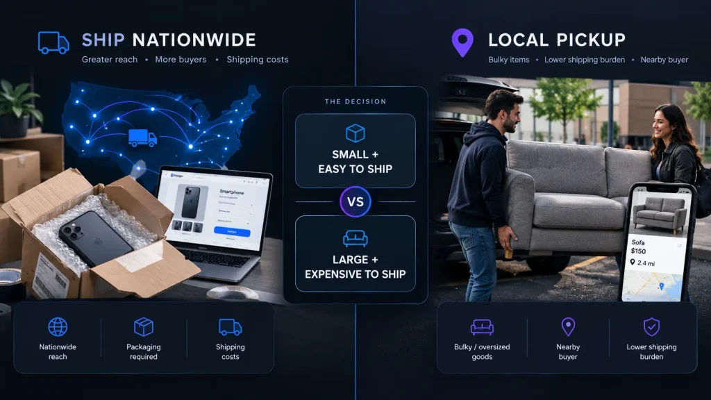 Shipping vs Local Pickup
