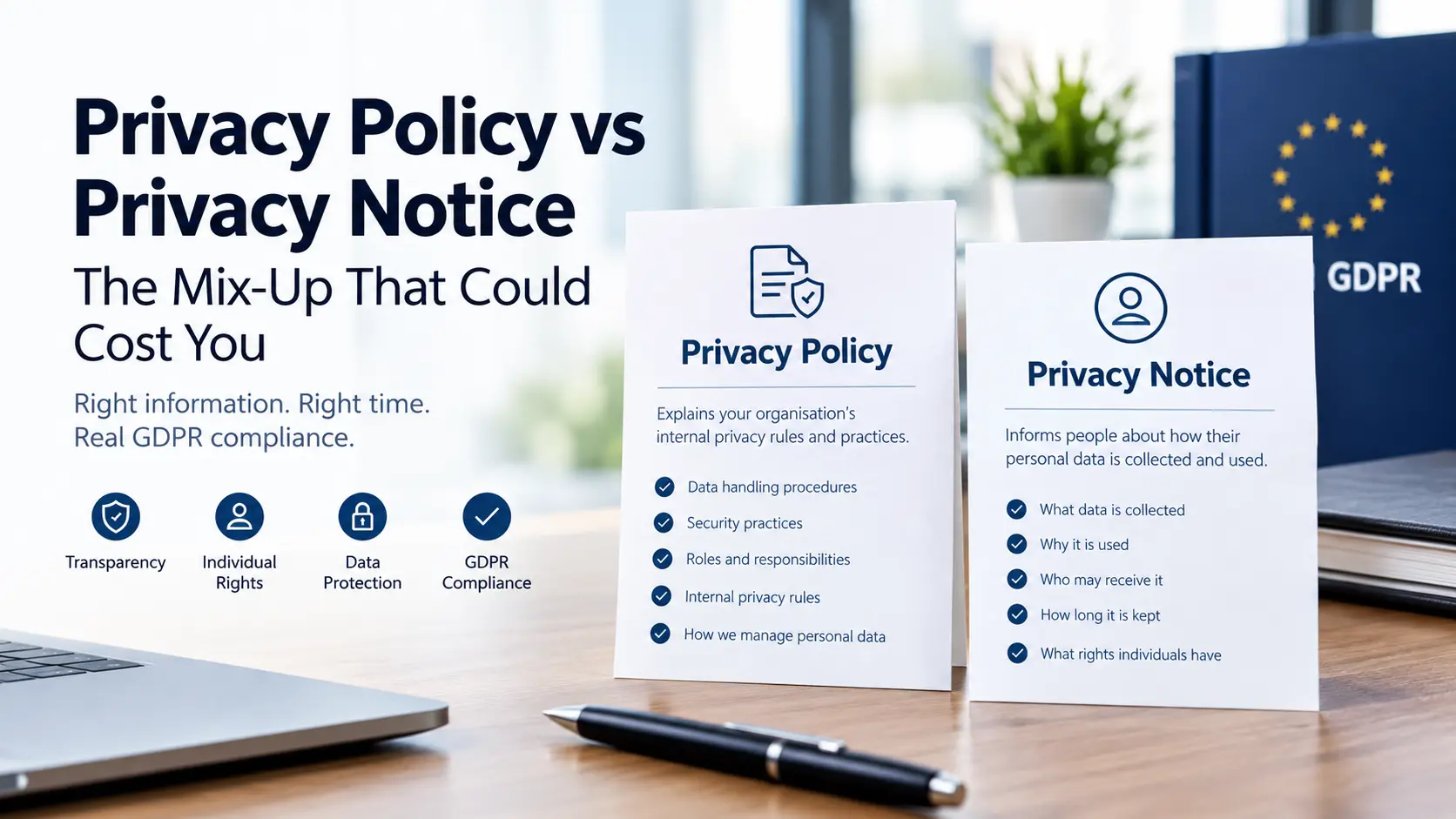 The Privacy Policy vs Privacy Notice Mix-Up That Could Cost You