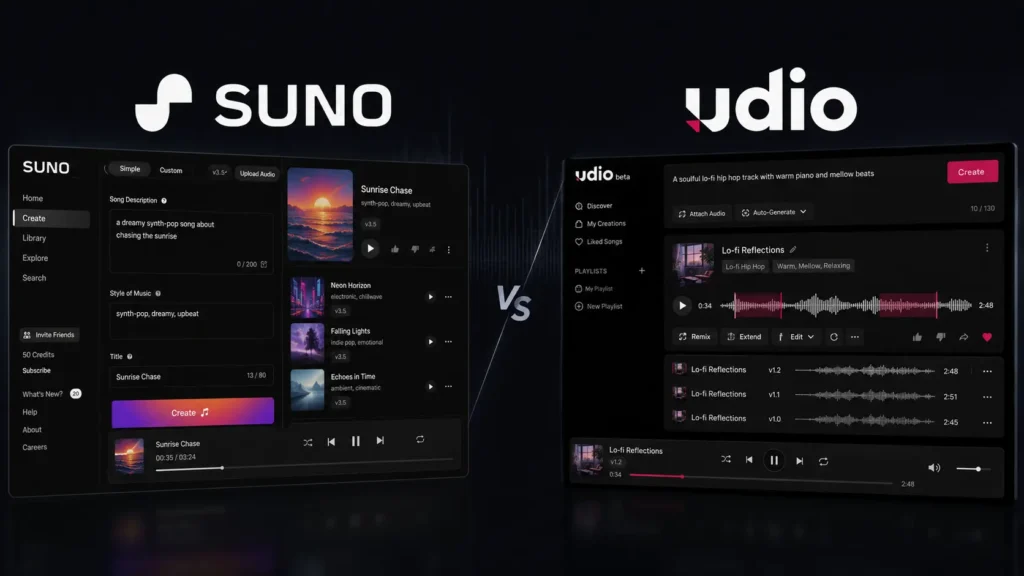 AI Music Generators: Suno vs Udio Which One Is Better?