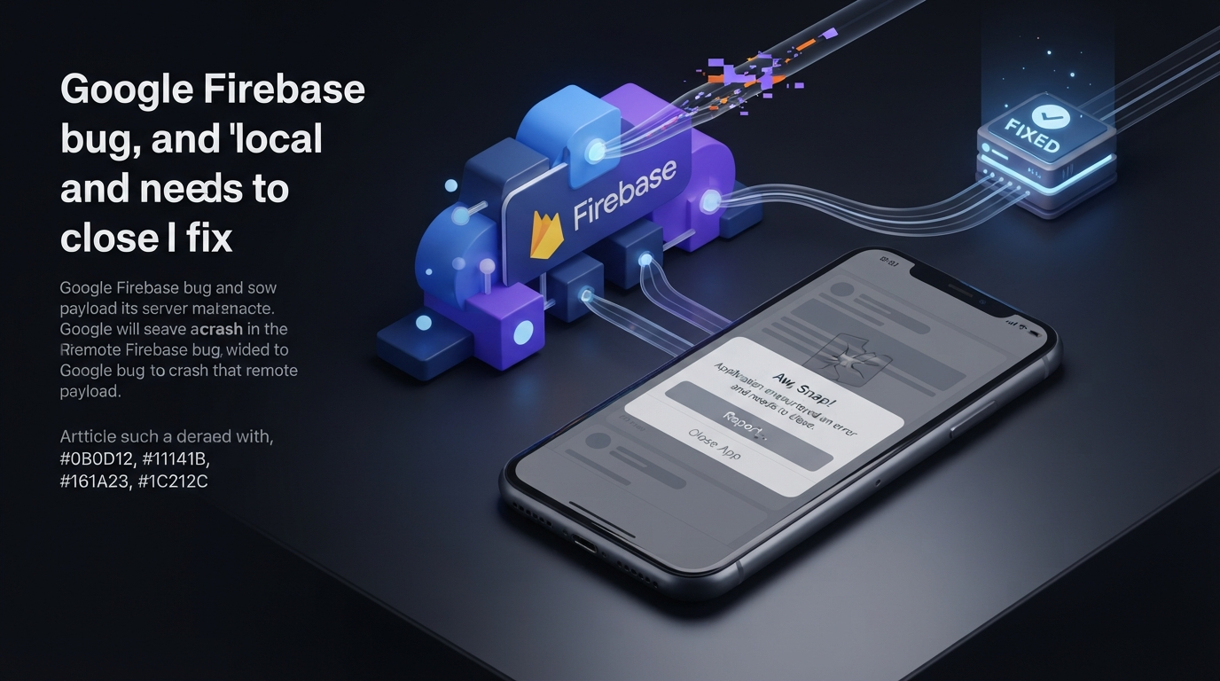 Google Firebase Bug