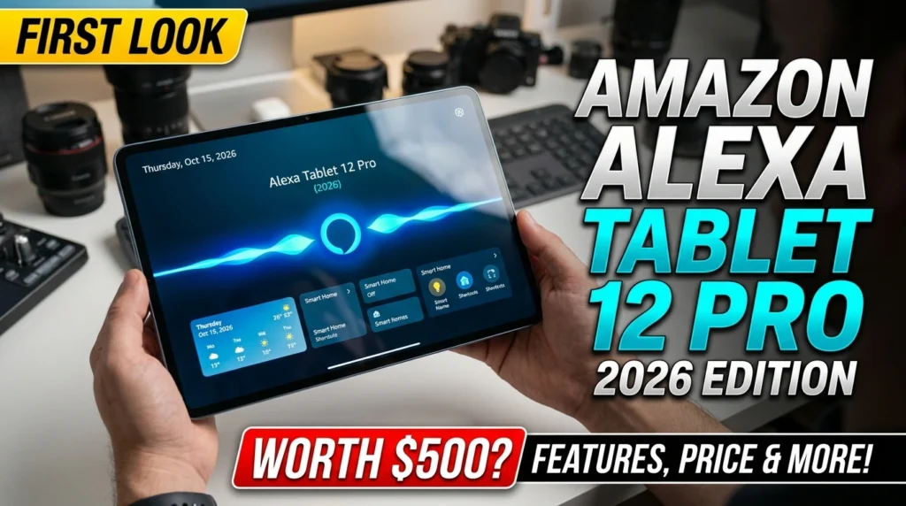 Amazon Alexa Tablet 12 Pro 2026 First Look: Features, Price, and Is It Worth $500?