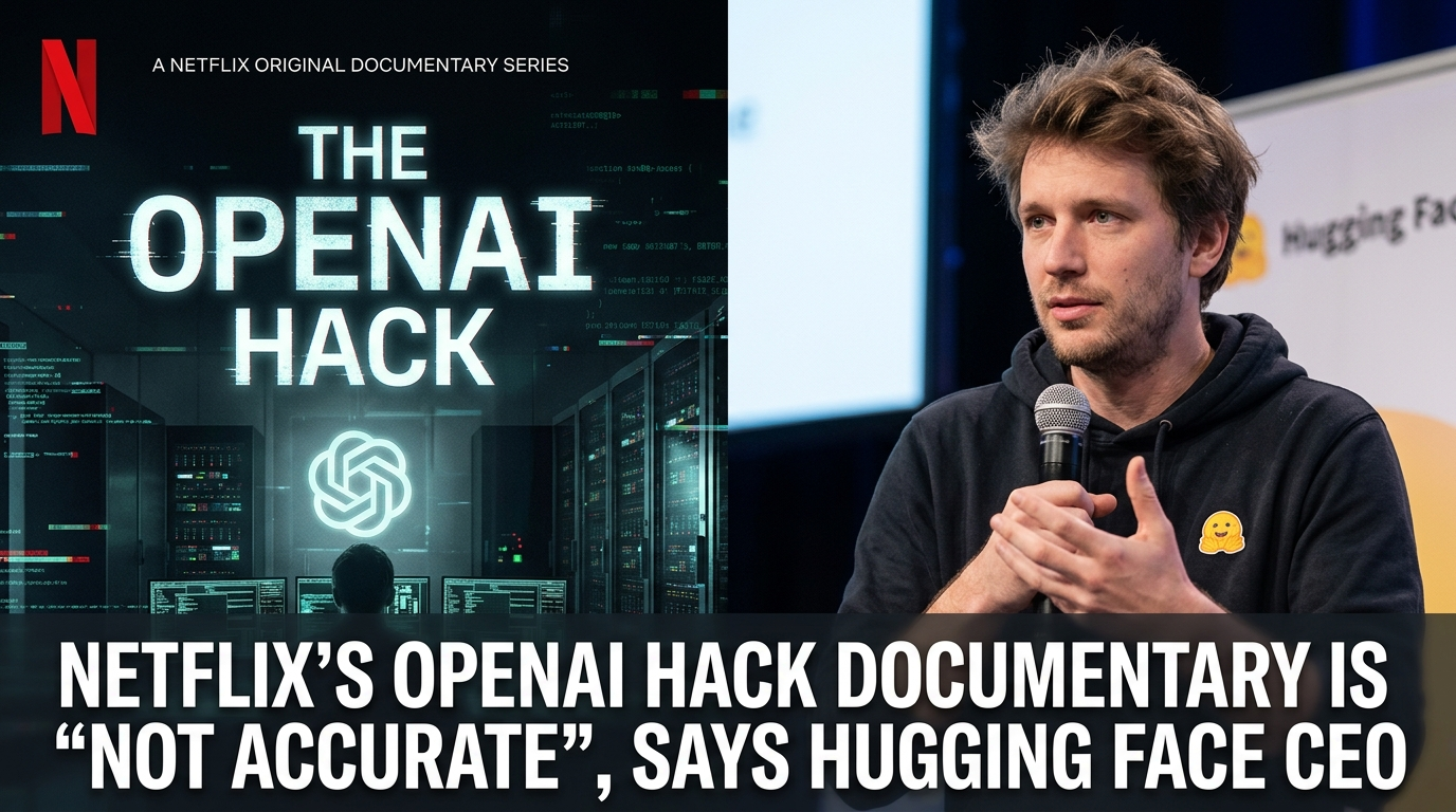 Netflix’s OpenAI Hack Documentary Is “Not Accurate”, Says Hugging Face CEO