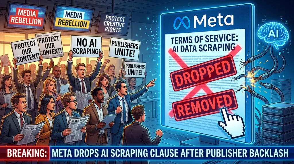Meta Drops AI Scraping Clause After Publisher Backlash
