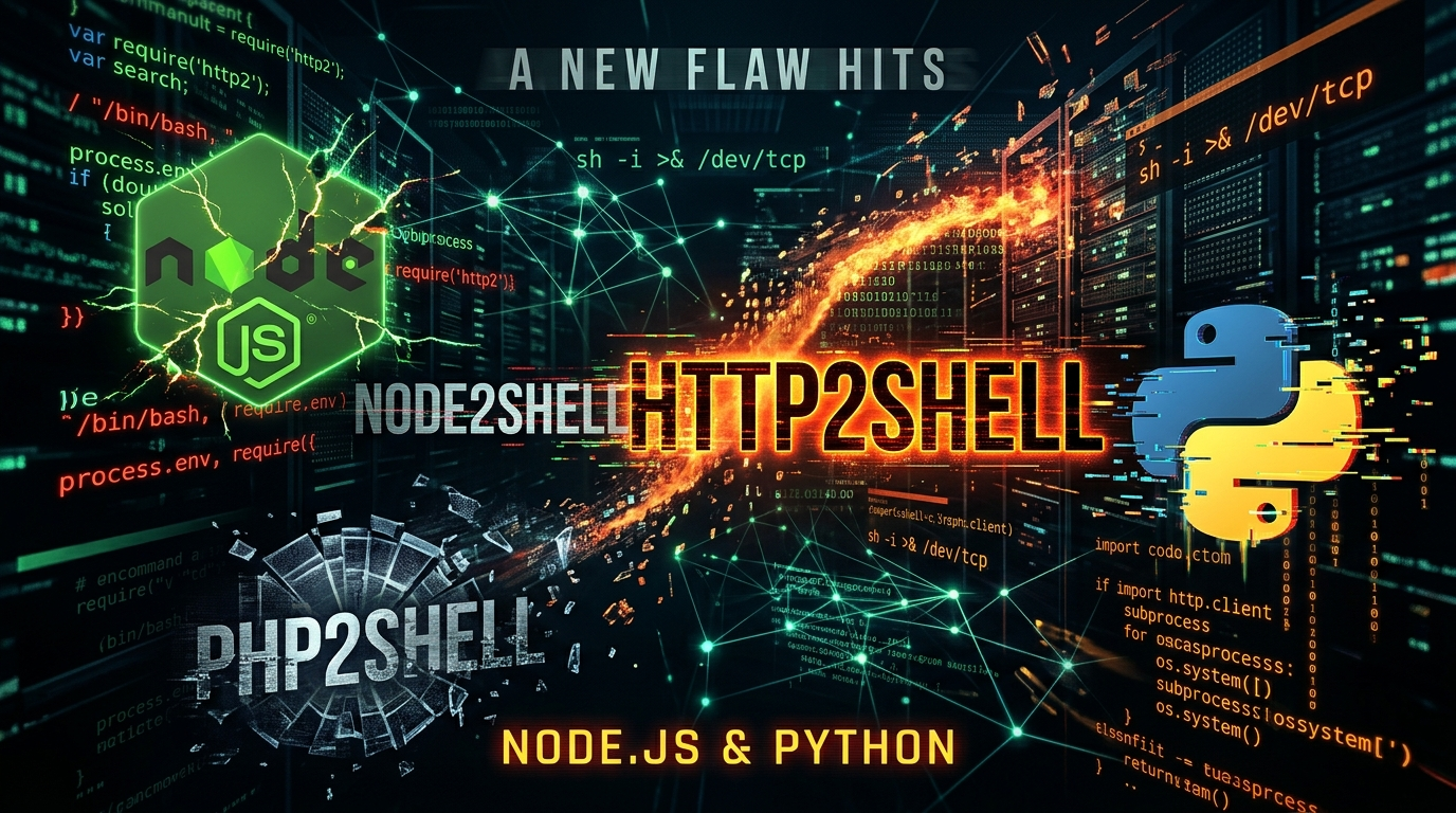 Node2Shell Becomes HTTP2Shell: A New Flaw Hits Node.js and Python After PHP2Shell