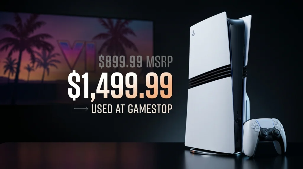 Used PS5 Pro Consoles Reach $1,499 at GameStop Amid GTA 6 Hype