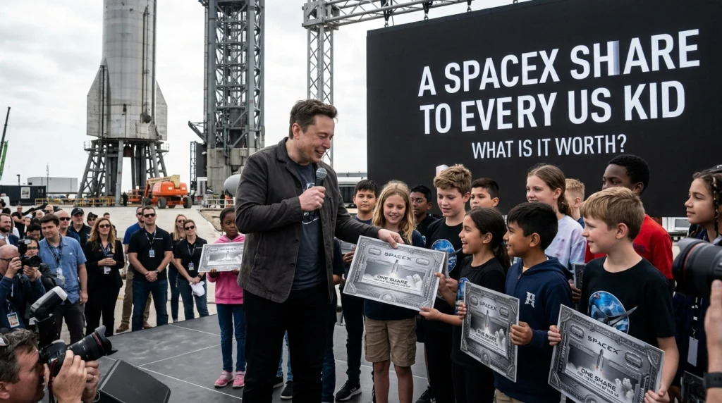 Elon Musk Promises a SpaceX Share to Every US Kid: What It’s Worth